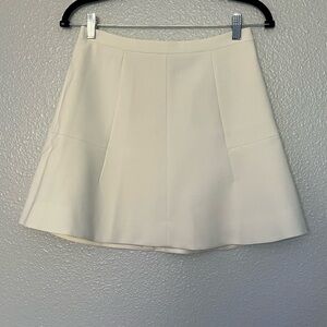 J. Crew Ivory Skater Skirt